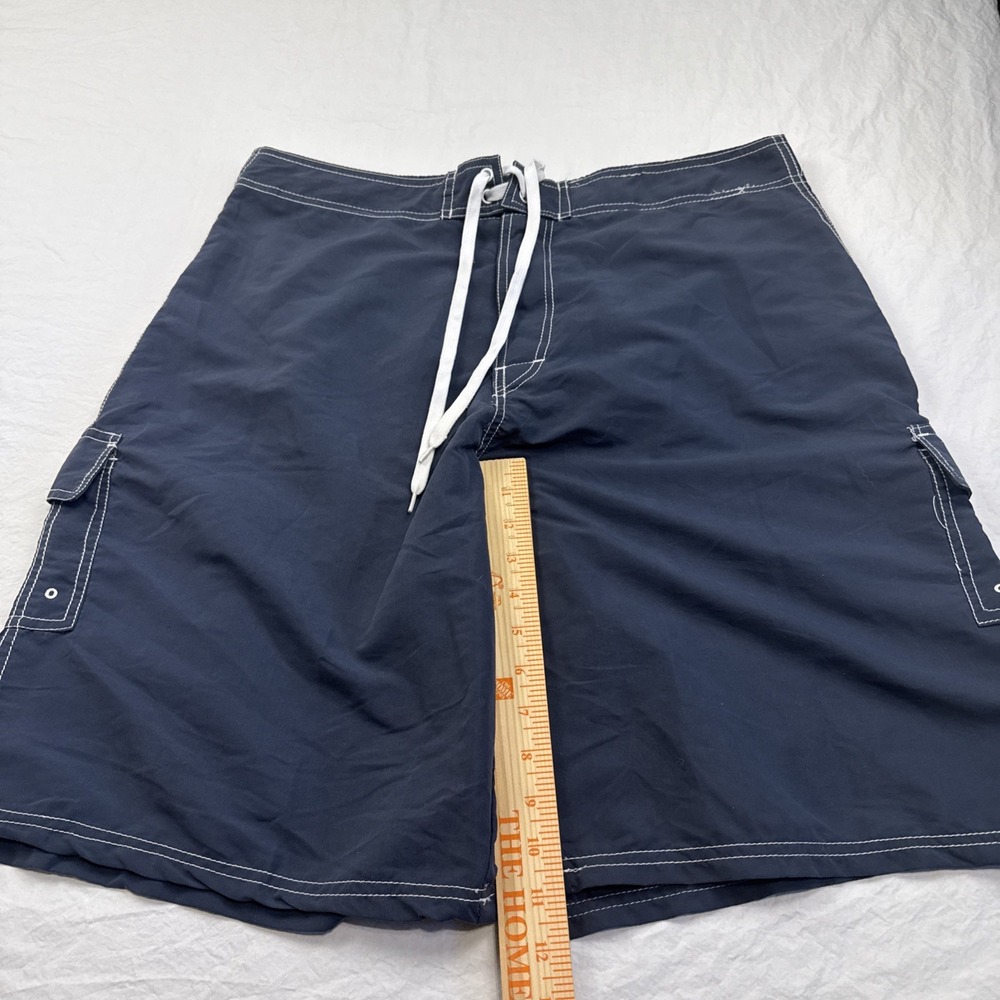 Talos  Swim Surf Shorts MENS 36 TWO Pocket DRAWSTRING NAVY - Picture 2 of 8